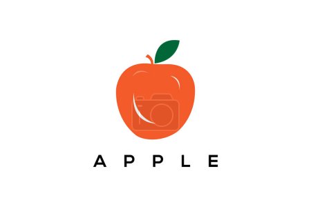 Illustration for Apple vector design icon. Apple logo. - Royalty Free Image