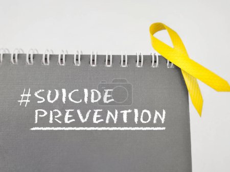 Concepto del Día de la Celebración - antecedentes del texto de prevención del suicidio. Foto de stock.