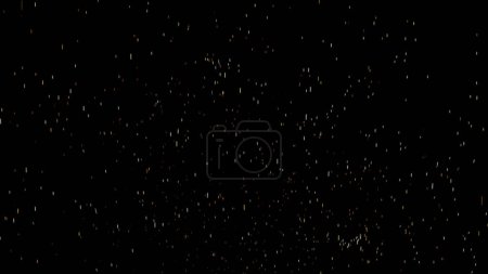 Photo for Particles spring up on a black background - Royalty Free Image