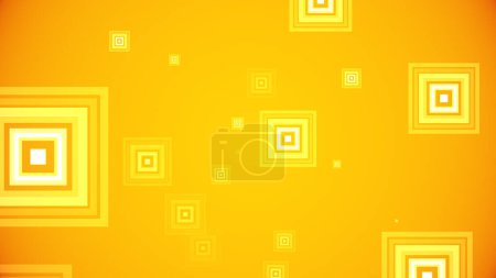 Photo for Squares spring up on a colorful background - Royalty Free Image