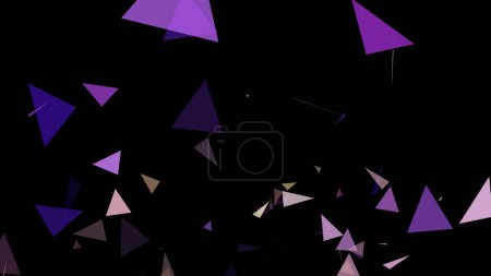 Foto de El triángulo se levanta sobre un fondo negro - Imagen libre de derechos