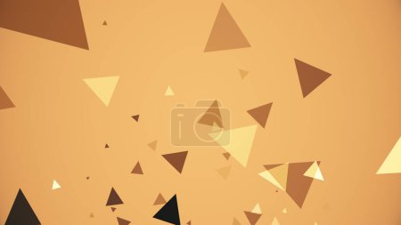 Foto de Triángulos brotan sobre un fondo colorido - Imagen libre de derechos