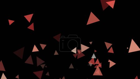 Foto de El triángulo se levanta sobre un fondo negro - Imagen libre de derechos