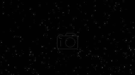 Foto de Partículas brillantes que se elevan sobre un fondo negro, partículas - Imagen libre de derechos