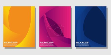 Illustration for Vector colorful abstract fluid geometric gradient background - Royalty Free Image