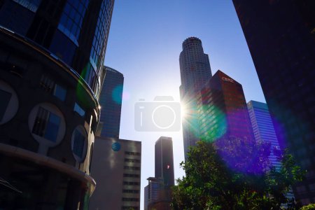 Téléchargez les photos : Los Angeles, Californie - 30 septembre 2019 : Downtown LOS ANGELES Skyscrapers view - en image libre de droit