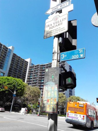 Photo for LOS ANGELES, California - September 14, 2018: Los Angeles Metro Bus Transit - Royalty Free Image