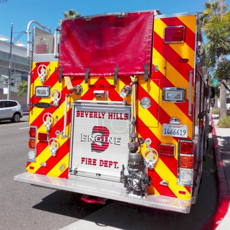 Photo for BEVERLY HILLS, California - September 16, 2018: Beverly Hills Fire Department Truck - Royalty Free Image