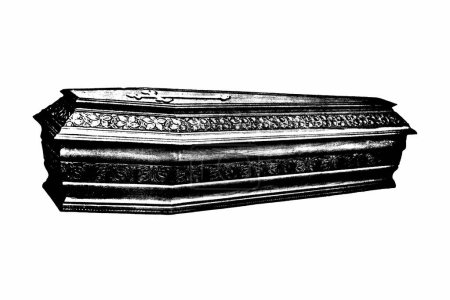 Photo for Coffin on white background - Royalty Free Image