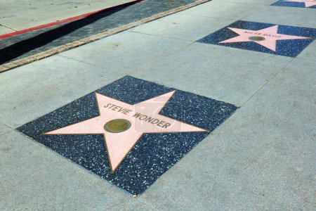 Téléchargez les photos : Hollywood, Californie - 20 mai 2019 : Étoile de STEVIE WONDER sur Hollywood Walk of Fame à Hollywood Boulevard, Los Angeles, Californie - en image libre de droit