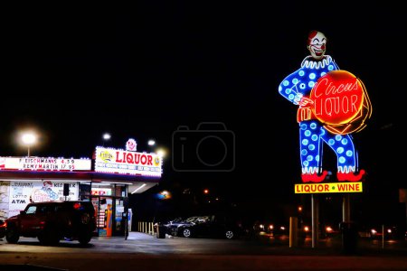 Photo for North Hollywood, California - September 27, 2019: Circus Liquor Store on Vineland Avenue, North Hollywood, Los Angeles. Also known a famous location for many movies - Royalty Free Image