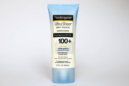 Photo for NEUTROGENA Ultra Sheer Sunscreen Broad Spectrum SPF 100+ - Royalty Free Image