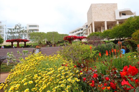 Photo for Los Angeles, California - May 10, 2019: view of the Garden of The Getty Center Museum in Los Angeles - Royalty Free Image