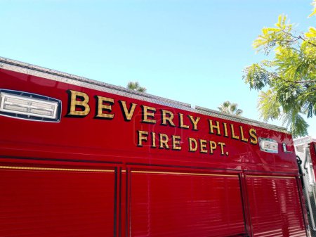 Photo for BEVERLY HILLS, California - September 16, 2018: Beverly Hills Fire Department Truck - Royalty Free Image
