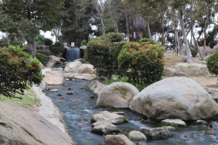 Téléchargez les photos : Los Angeles, Californie - 28 septembre 2019 : vue détaillée de la ZONE DE RÉCRÉATION DE L'ÉTAT DE KENNETH HAHN ; est une unité du parc d'État de Californie dans les montagnes Baldwin Hills de Los Angeles - en image libre de droit