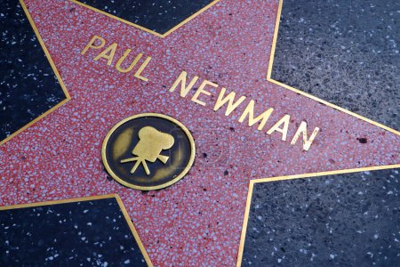 Photo for Hollywood, California - May 20, 2019: Star of PAUL NEWMAN on Hollywood Walk of Fame in Hollywood Boulevard, Los Angeles, California - Royalty Free Image