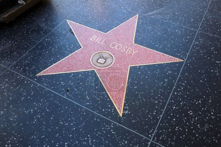 Téléchargez les photos : Hollywood, Californie - 20 mai 2019 : Étoile de BILL COSBY sur Hollywood Walk of Fame à Hollywood Boulevard, Los Angeles, Californie - en image libre de droit