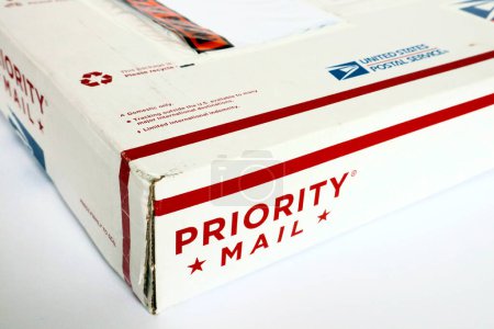 Photo for USPS  package  box  delivery - Royalty Free Image