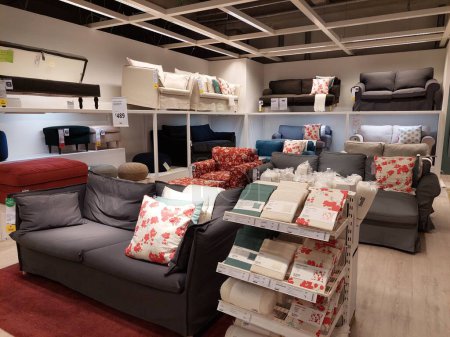 Photo for San Giovanni Teatino, Italy  April 26, 2022: Interior view of IKEA store in Italy. Ikea is the world's largest furniture retailer and sells ready to assemble furniture. No People - Royalty Free Image