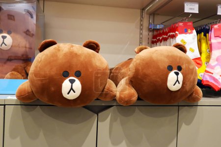 Photo for Hollywood, California  October 6, 2019: view inside of LINE FRIENDS and BT21 Pop-up Store in Hollywood on 6922 Hollywood Blvd, Los Angeles - Royalty Free Image