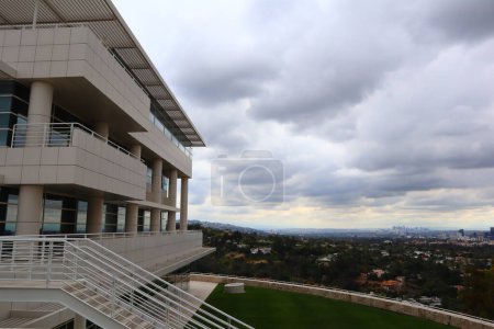 Photo for Los Angeles, California - May 10, 2019: view of The Getty Center Museum in Los Angeles - Royalty Free Image