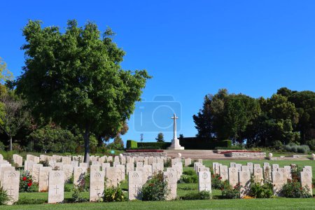 Photo for The Sangro River War Cemetery lies in the Contrada Sentinelle in the Commune of Torino di Sangro, Province of Chieti - Royalty Free Image