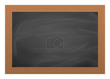 Téléchargez les photos : Blank framed Chalkboard - Digital 3D Illustration - en image libre de droit