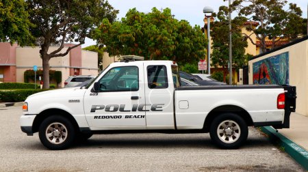 Téléchargez les photos : Redondo Beach, Californie, États-Unis - 26 Mai 2023 : Redondo Beach Police Car - en image libre de droit