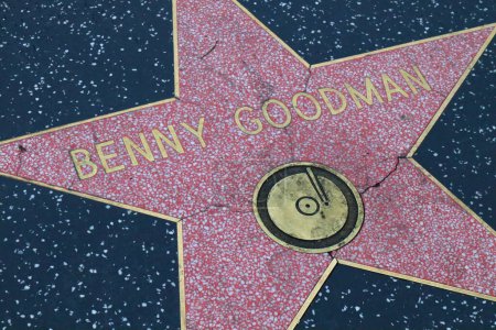 Foto de USA, CALIFORNIA, HOLLYWOOD - 20 de mayo de 2019: Benny Goodman protagoniza el Paseo de la Fama de Hollywood en Hollywood, California - Imagen libre de derechos