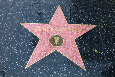 Photo for USA, CALIFORNIA, HOLLYWOOD - May 20, 2019: Sidney Lanfield star on the Hollywood Walk of Fame in Hollywood, California - Royalty Free Image