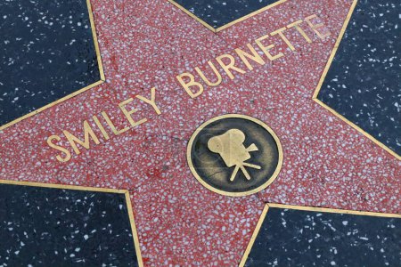 Photo for USA, CALIFORNIA, HOLLYWOOD - May 20, 2019: Smiley Burnette star on the Hollywood Walk of Fame in Hollywood, California - Royalty Free Image