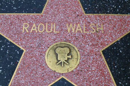 Foto de USA, CALIFORNIA, HOLLYWOOD - 20 de mayo de 2019: Raoul Walsh estrella en el Paseo de la Fama de Hollywood en Hollywood, California - Imagen libre de derechos