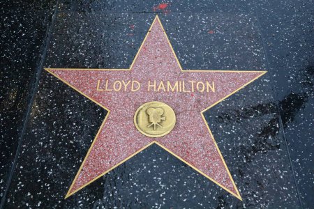 Foto de USA, CALIFORNIA, HOLLYWOOD - 20 de mayo de 2019: Lloyd Hamilton protagoniza el Paseo de la Fama de Hollywood en Hollywood, California - Imagen libre de derechos