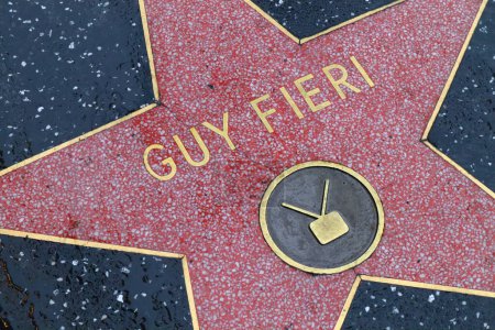 Photo for USA, CALIFORNIA, HOLLYWOOD - May 20, 2019: Guy Fieri star on the Hollywood Walk of Fame in Hollywood, California - Royalty Free Image