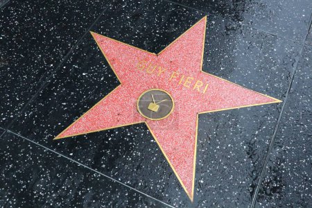 Photo for USA, CALIFORNIA, HOLLYWOOD - May 20, 2019: Guy Fieri star on the Hollywood Walk of Fame in Hollywood, California - Royalty Free Image