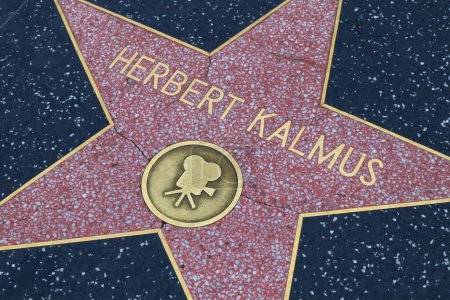Photo for USA, CALIFORNIA, HOLLYWOOD - 18 April 2019: Herbert Kalmus star on the Hollywood Walk of Fame in Hollywood, California - Royalty Free Image