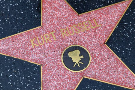 Téléchargez les photos : USA, CALIFORNIA, HOLLYWOOD - 18 avril 2019 : Kurt Russell sur le Hollywood Walk of Fame à Hollywood, Californie - en image libre de droit