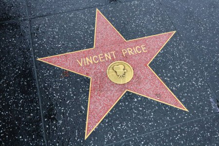 Foto de USA, CALIFORNIA, HOLLYWOOD - 20 de mayo de 2019: Vincent Price protagoniza el Paseo de la Fama de Hollywood en Hollywood, California - Imagen libre de derechos