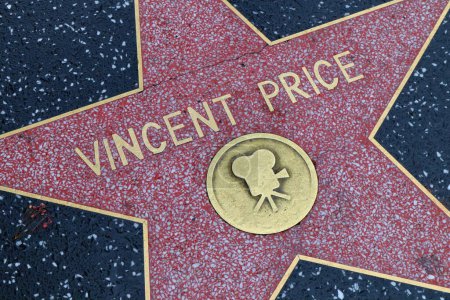 Foto de USA, CALIFORNIA, HOLLYWOOD - 20 de mayo de 2019: Vincent Price protagoniza el Paseo de la Fama de Hollywood en Hollywood, California - Imagen libre de derechos