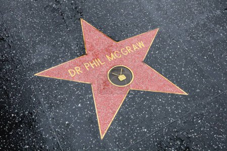 Photo for USA, CALIFORNIA, HOLLYWOOD - May 20, 2019: Dr Phil McGraw star on the Hollywood Walk of Fame in Hollywood, California - Royalty Free Image