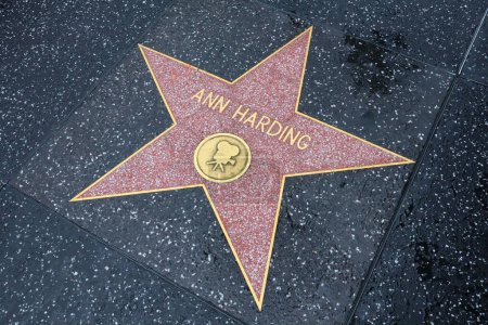 Téléchargez les photos : USA, CALIFORNIA, HOLLYWOOD - 20 mai 2019 : Ann Harding sur le Hollywood Walk of Fame à Hollywood, Californie - en image libre de droit