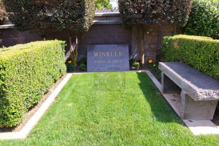 Photo for Los Angeles, California, USA - May 30, 2023: MARGO and IRWIN WINKLER (future gravesite) at Pierce Brothers Westwood Village Memorial Park Cemetery and Mortuary - Royalty Free Image