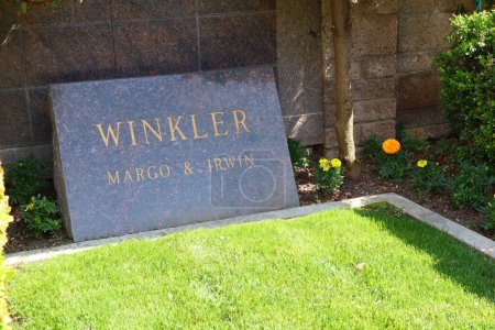 Photo for Los Angeles, California, USA - May 30, 2023: MARGO and IRWIN WINKLER (future gravesite) at Pierce Brothers Westwood Village Memorial Park Cemetery and Mortuary - Royalty Free Image