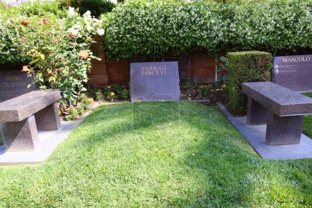 Photo for Los Angeles, California, USA - May 30, 2023: FARRAH FAWCETT grave at Pierce Brothers Westwood Village Memorial Park Cemetery and Mortuary - Royalty Free Image