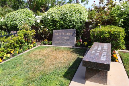 Photo for Los Angeles, California, USA - May 30, 2023: BILLY WILDER grave at Pierce Brothers Westwood Village Memorial Park Cemetery and Mortuary - Royalty Free Image