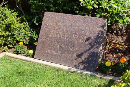 Photo for Los Angeles, California, USA - May 30, 2023: PETER FALK grave at Pierce Brothers Westwood Village Memorial Park Cemetery and Mortuary - Royalty Free Image