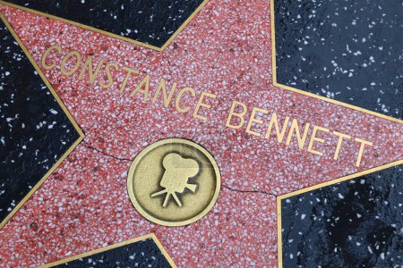 Photo for USA, CALIFORNIA, HOLLYWOOD - May 20, 2019: Constance Bennett star on the Hollywood Walk of Fame in Hollywood, California - Royalty Free Image
