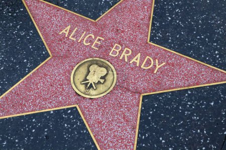 Foto de USA, CALIFORNIA, HOLLYWOOD - 20 de mayo de 2019: Alice Brady protagoniza el Paseo de la Fama de Hollywood en Hollywood, California - Imagen libre de derechos