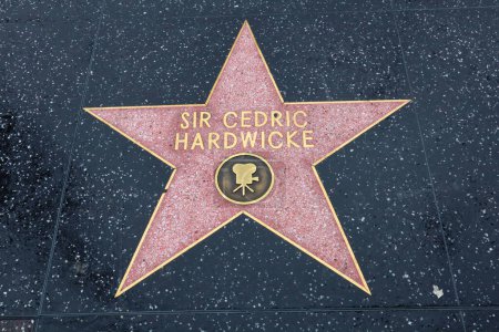 Photo for USA, CALIFORNIA, HOLLYWOOD - May 20, 2019: Sir Cedric Hardwicke star on the Hollywood Walk of Fame in Hollywood, California - Royalty Free Image