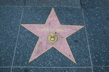 Téléchargez les photos : USA, CALIFORNIA, HOLLYWOOD - 20 mai 2019 : Lucille Ball star sur le Hollywood Walk of Fame à Hollywood, Californie - en image libre de droit
